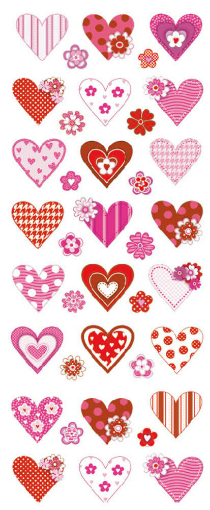 Fun Stickers HEARTS 914 For Children Fun Activities Craft Decorating
