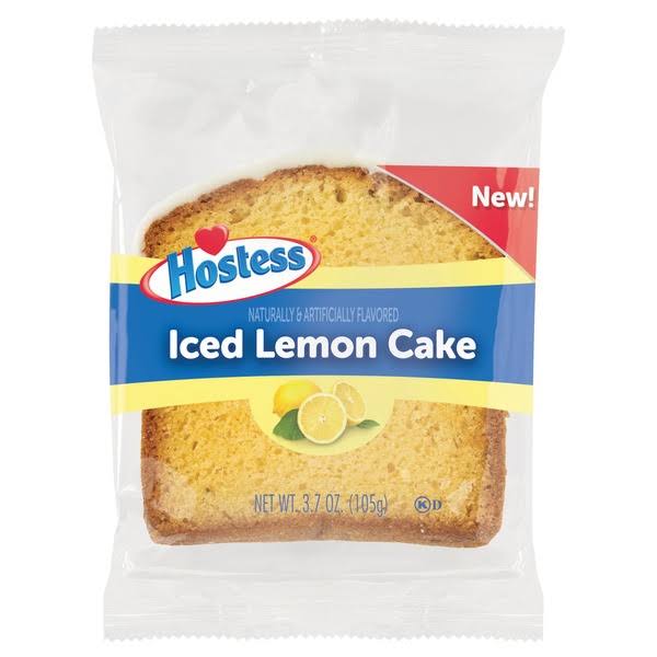 Hostess Iced Lemon Pound Cake Slice - 3.7 oz