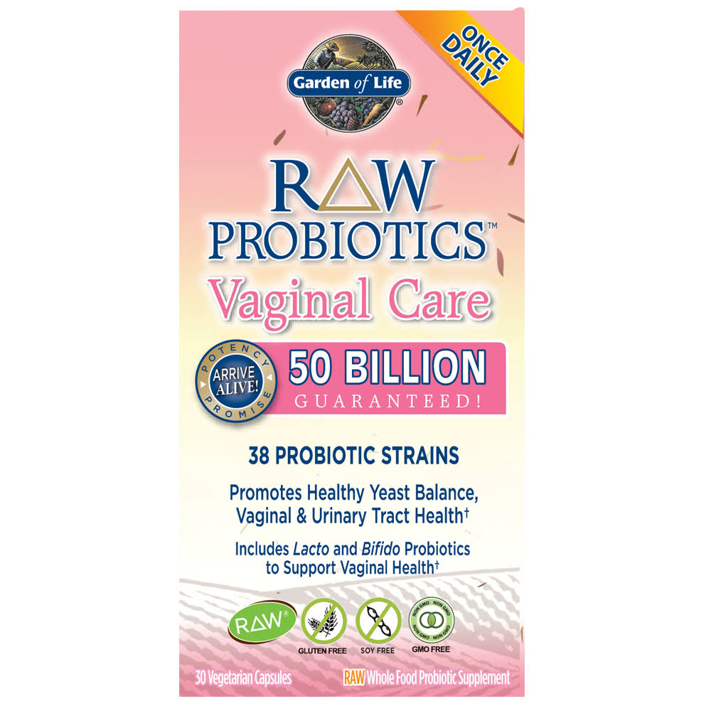Garden of Life Raw Probiotics Vaginal Care Vegetarian Capsules - 30 count