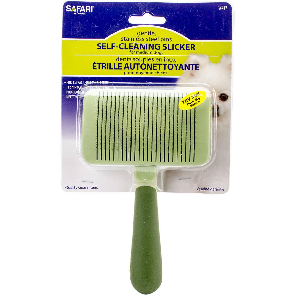 Safari Self-Cleaning Slicker Brush - Medium