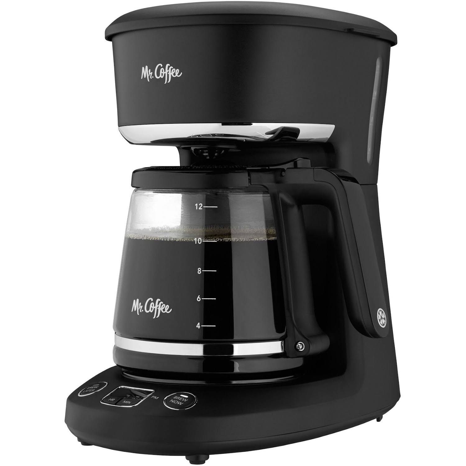 Mr Coffee Brew Now or Later Coffee Maker, 12- Cup, Black