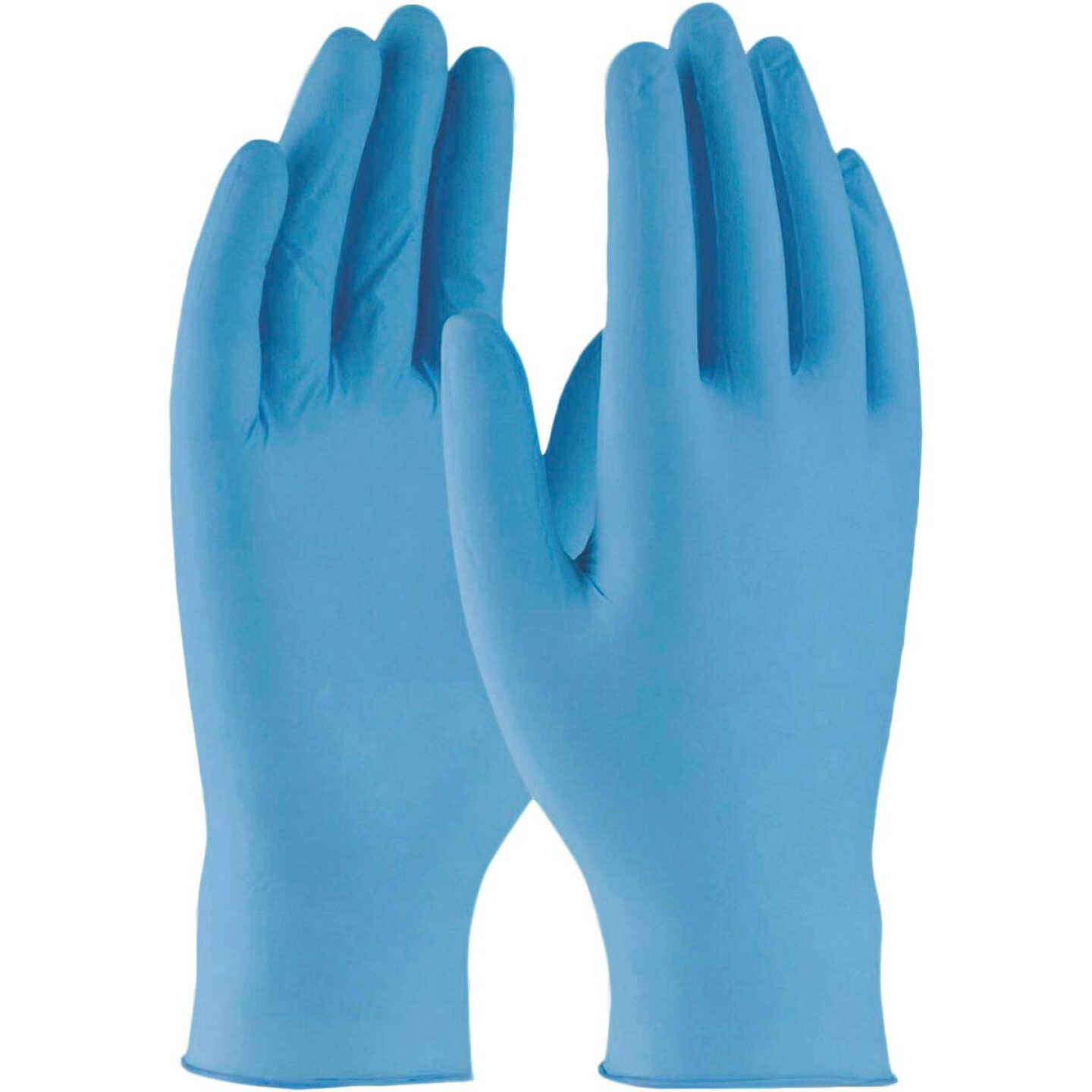Boss Gloves 2917L Large Powder-Free Blue Nitrile Disposable Gloves