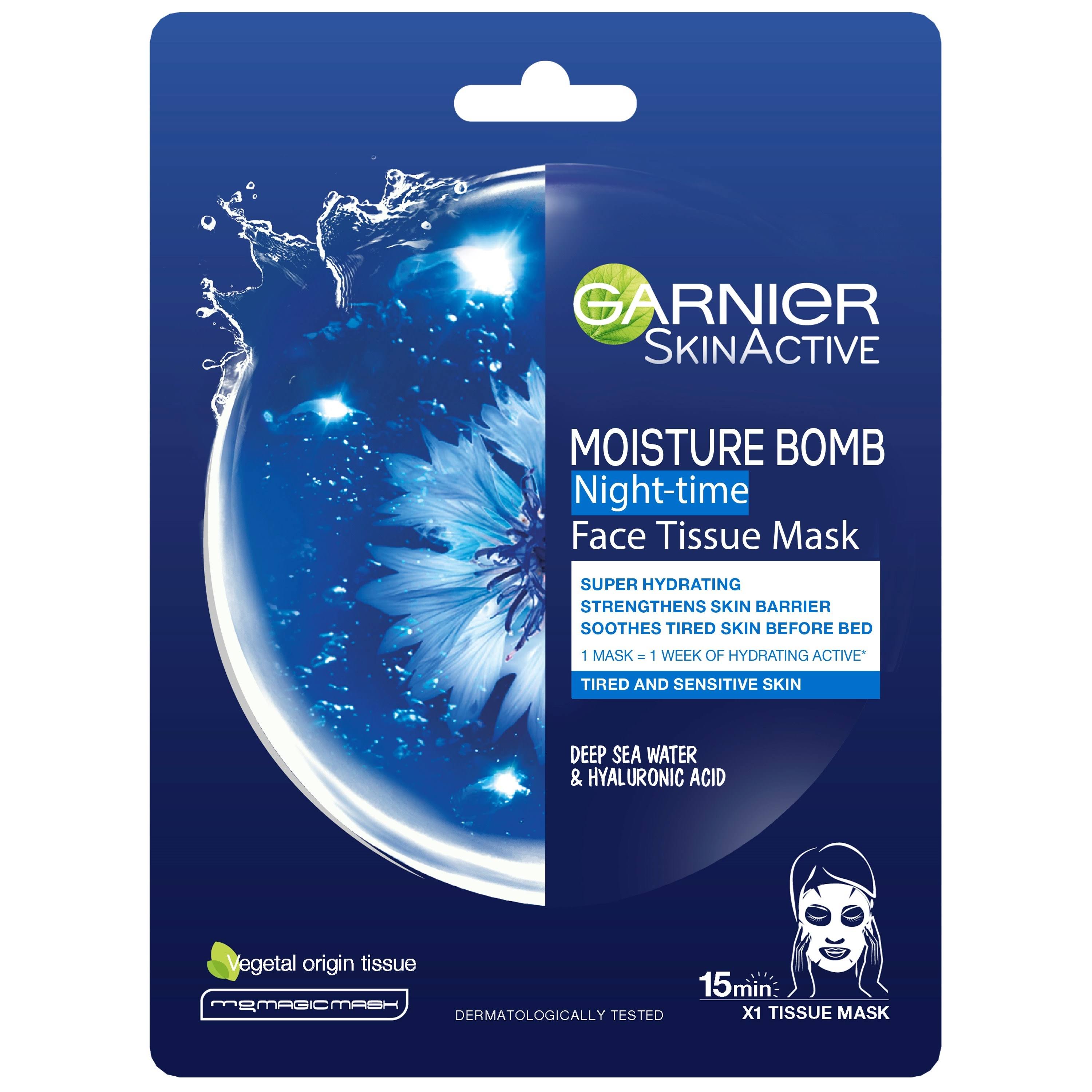 Garnier Moisture Bomb Night-Time Face Tissue Mask
