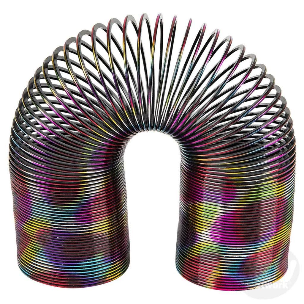 Toy Network 6" Super Long Metallic Rainbow Coil Spring One per Orde