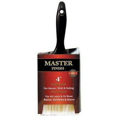 Master Finish 4 Premium Polyester Paint Brush for House Wall & Siding Latex & Oil Base Paints JJ278138