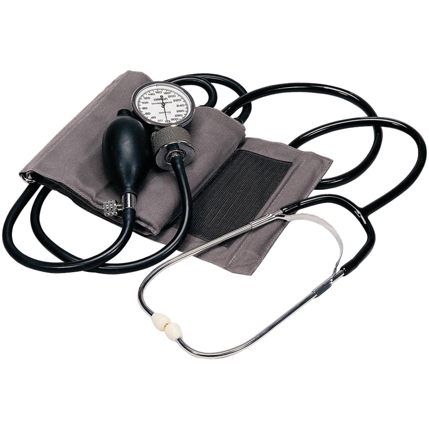 Omron Home Manual Blood Pressure Kit - Gray