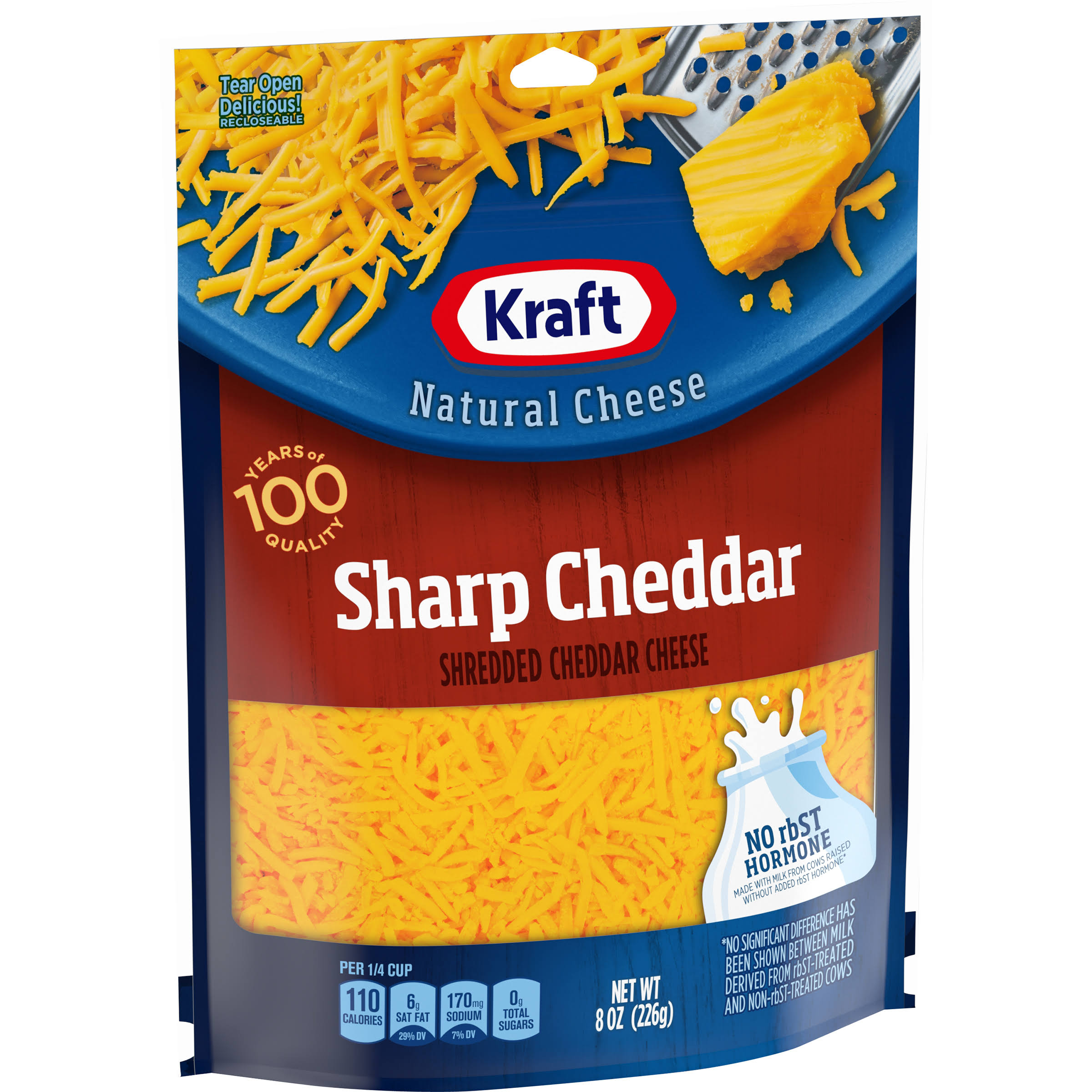Kraft Natural Cheese Shredded Sharp Cheddar Cheese - 8oz