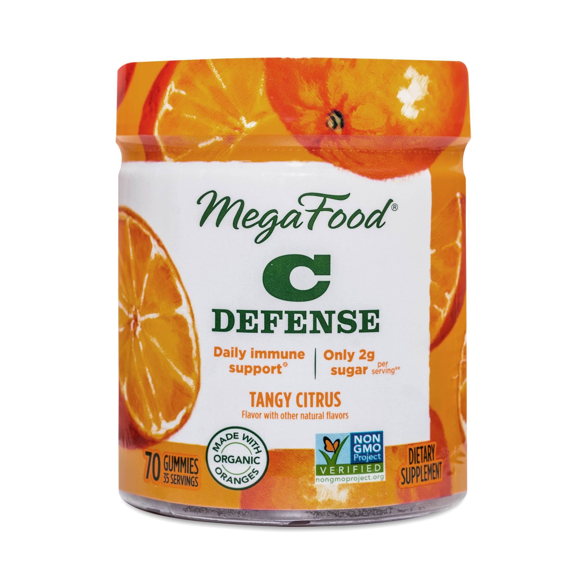 MegaFood C Defense Tangy Citrus 70 Gummies