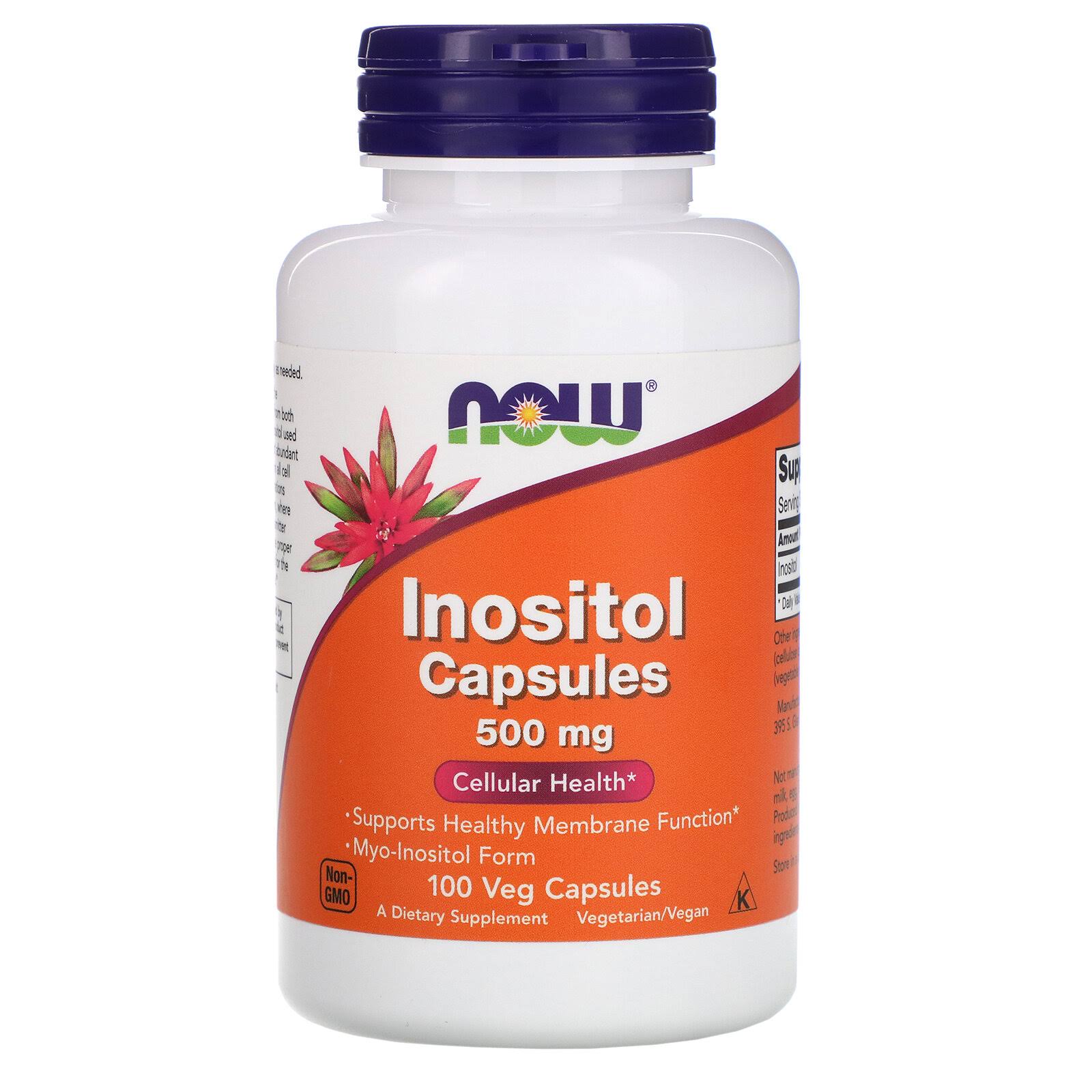 Now Foods Inositol Capsules - 500mg, 100 Capsules