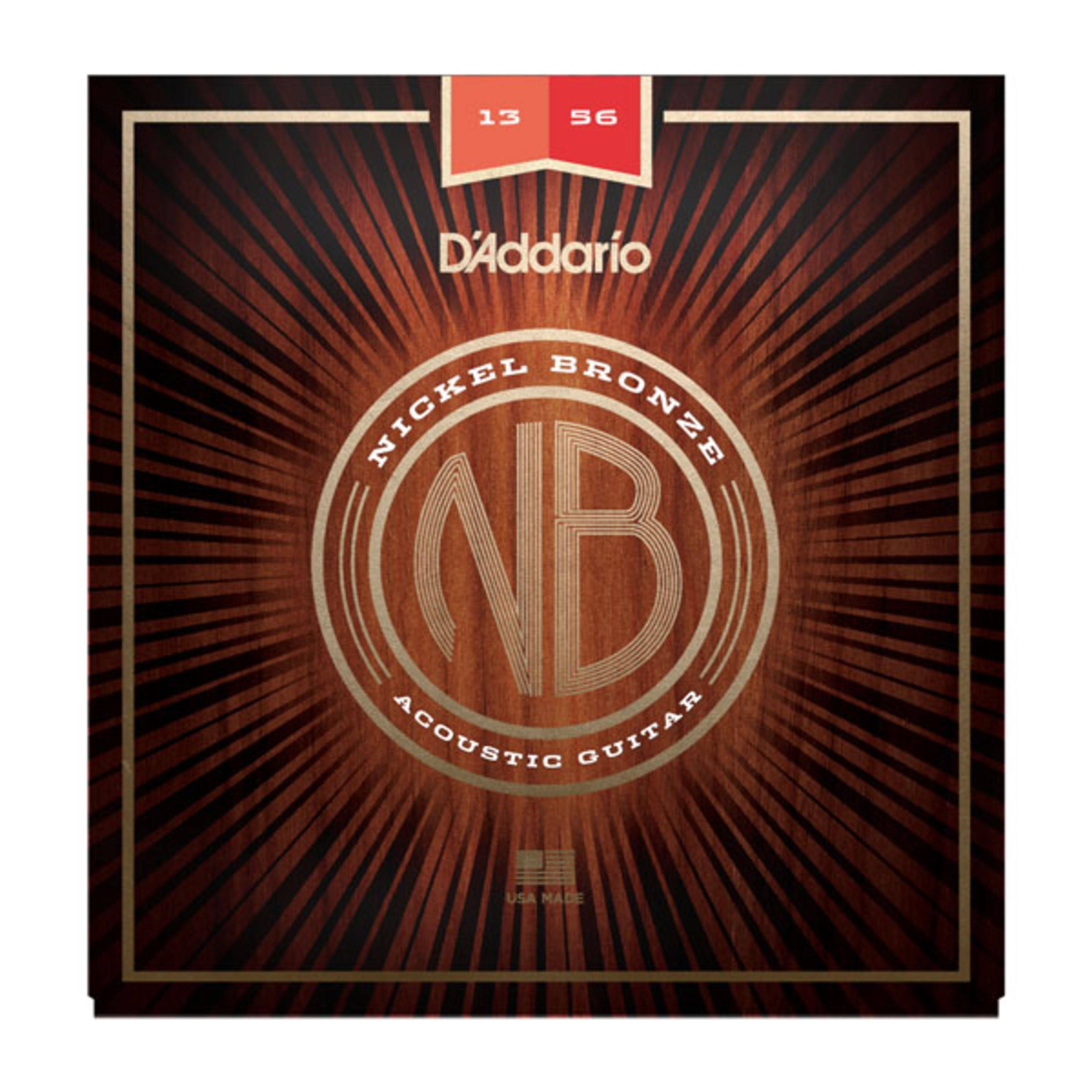 D'Addario Nickel Bronze Acoustic Guitar Strings - Medium