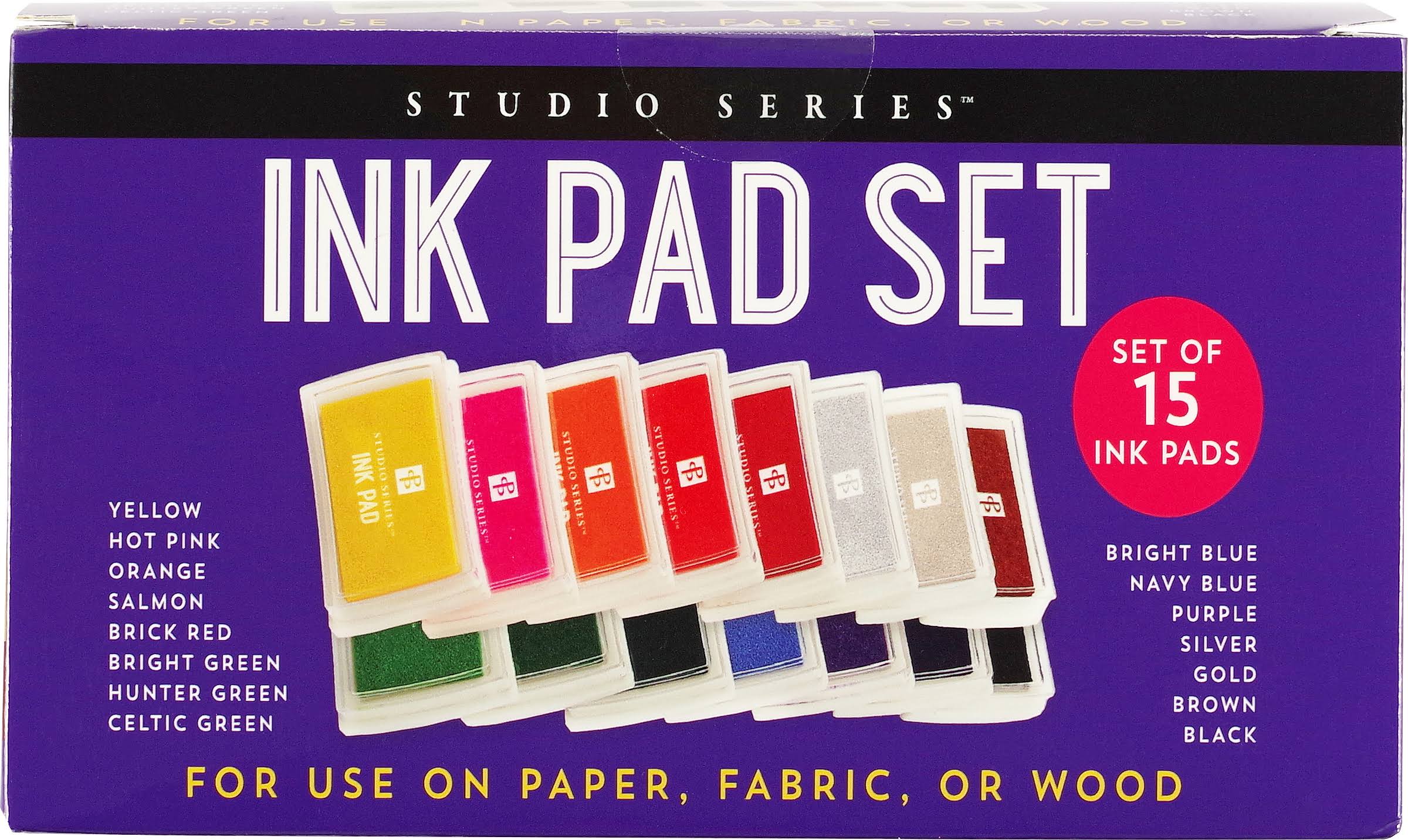 Studio Series Ink Pad Set (15 Colors)