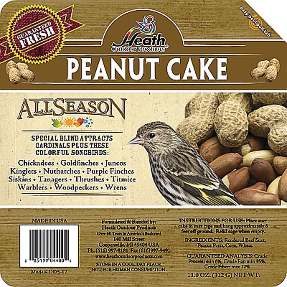 Heath Outdoor Products Suet Peanut Cake - Case of 12