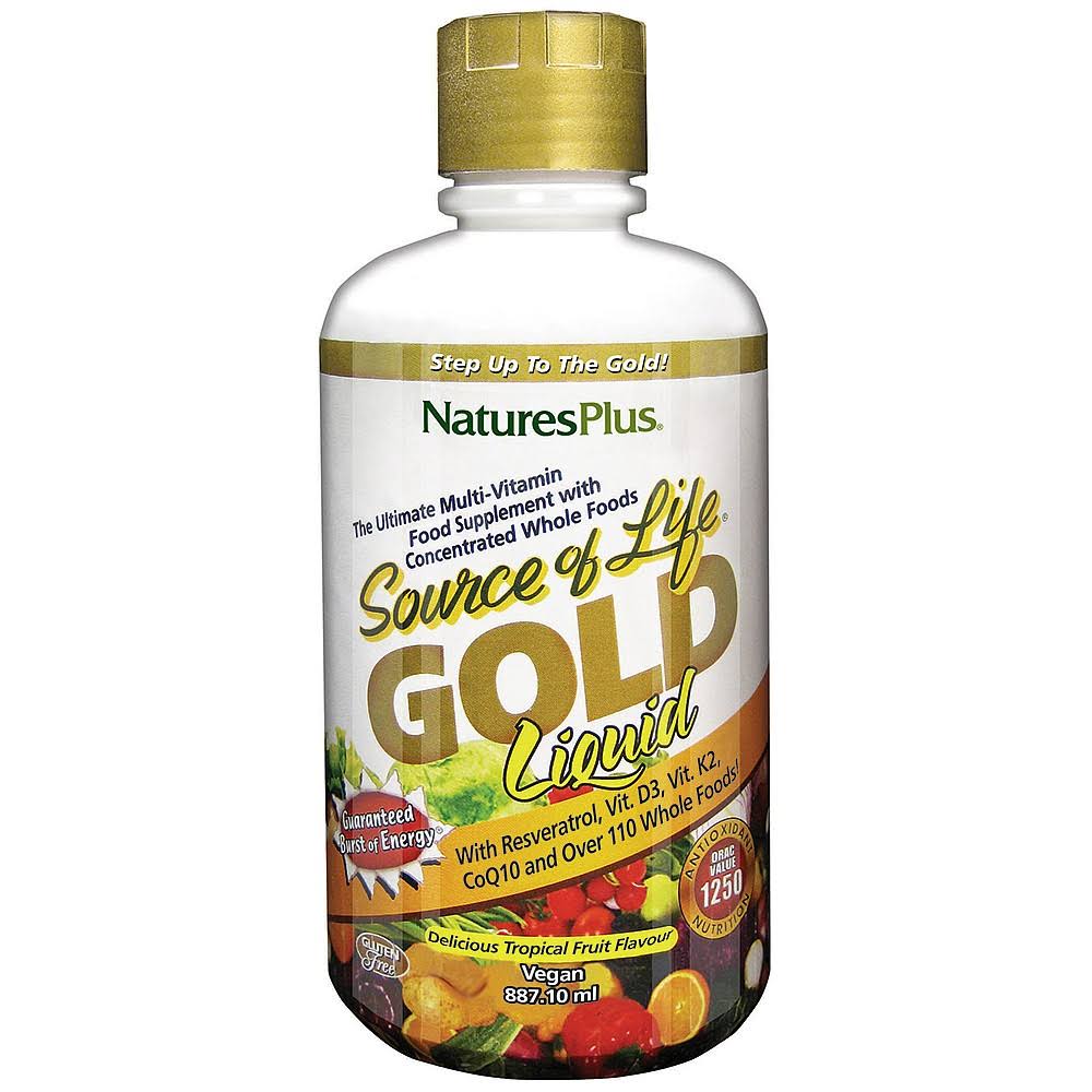Nature's Plus Source of Life Gold Liquid Multivitamin - Tropical Fruit