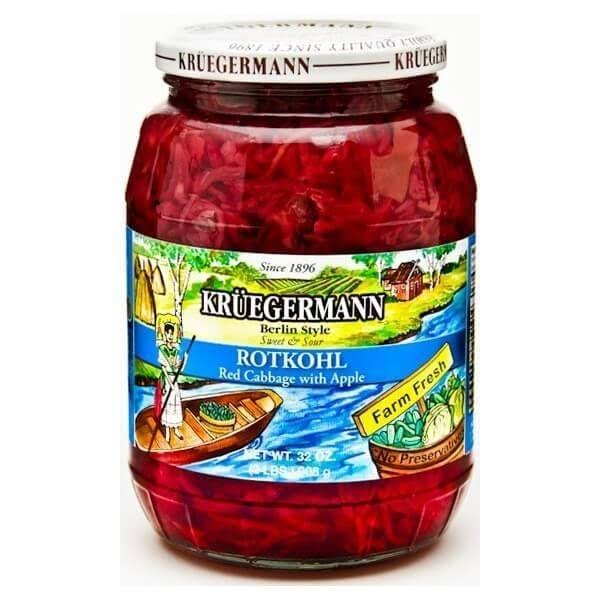 Kruegermann Rotkohl, Sweet and Sour - 32 oz
