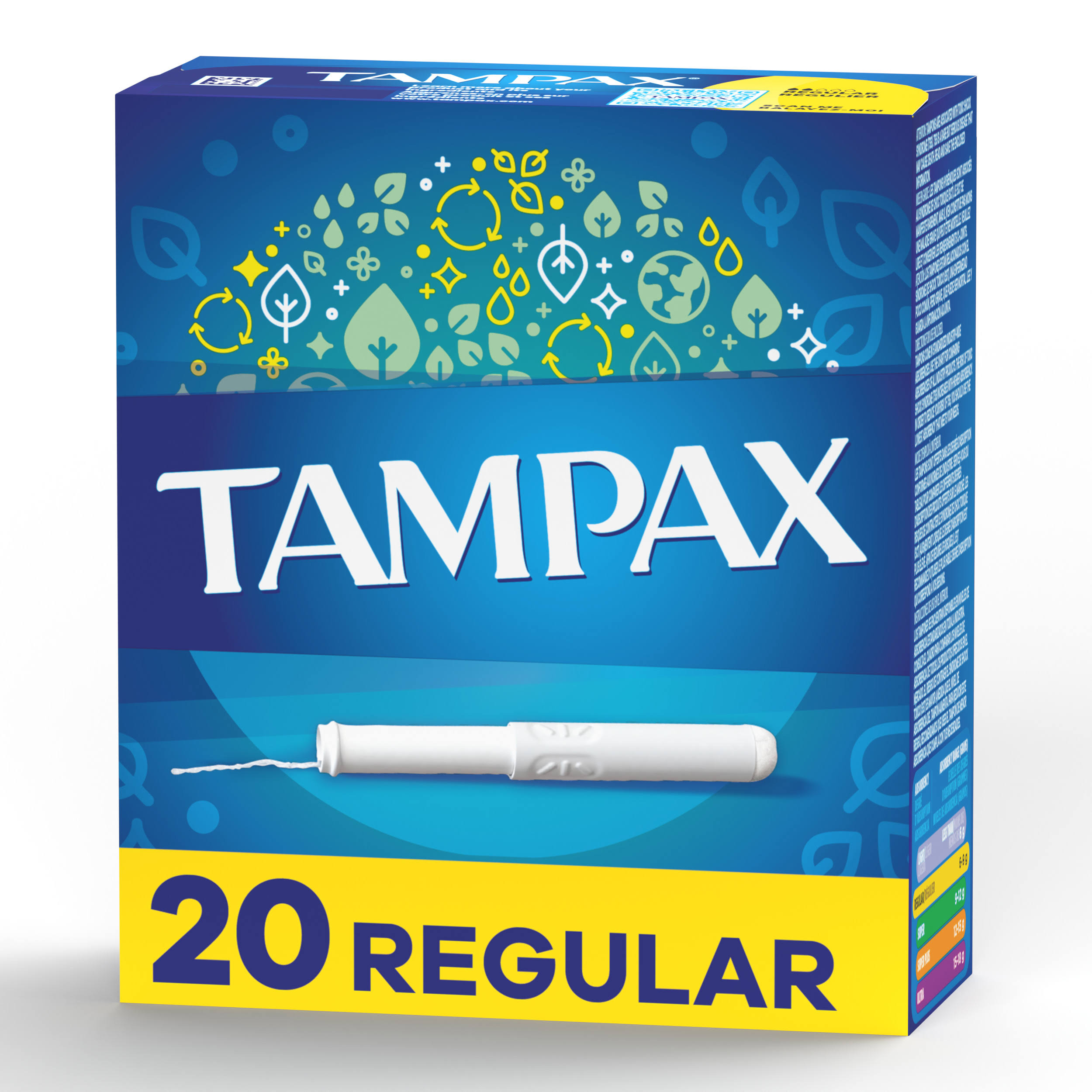 Tampax Cardboard Applicator - 20 Tampons, Regular
