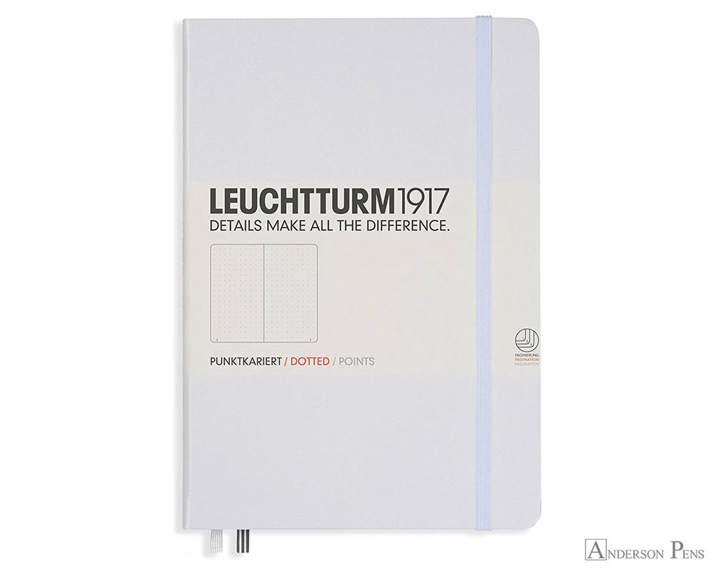 Leuchtturm1917 Medium Hardcover Notebook - Dotted - White - A5
