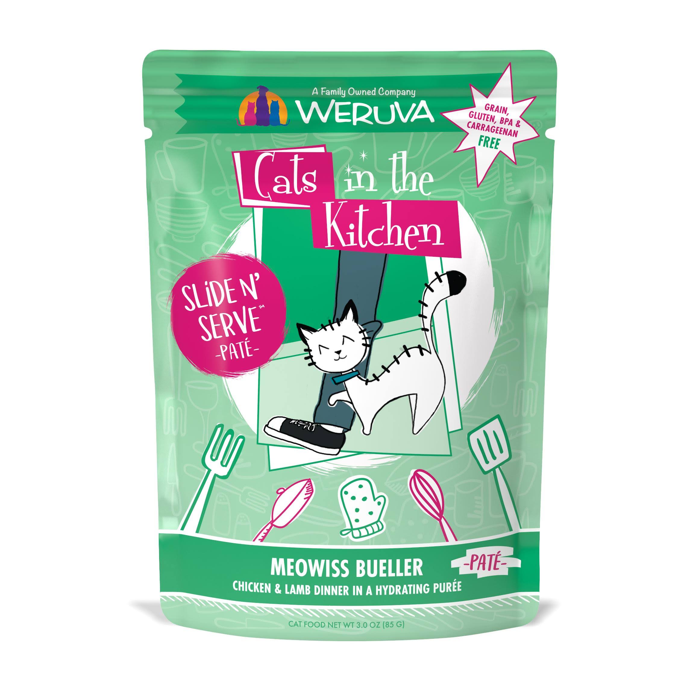 Cats in The Kitchen Cat Slide Bueller 3 oz. Pouch