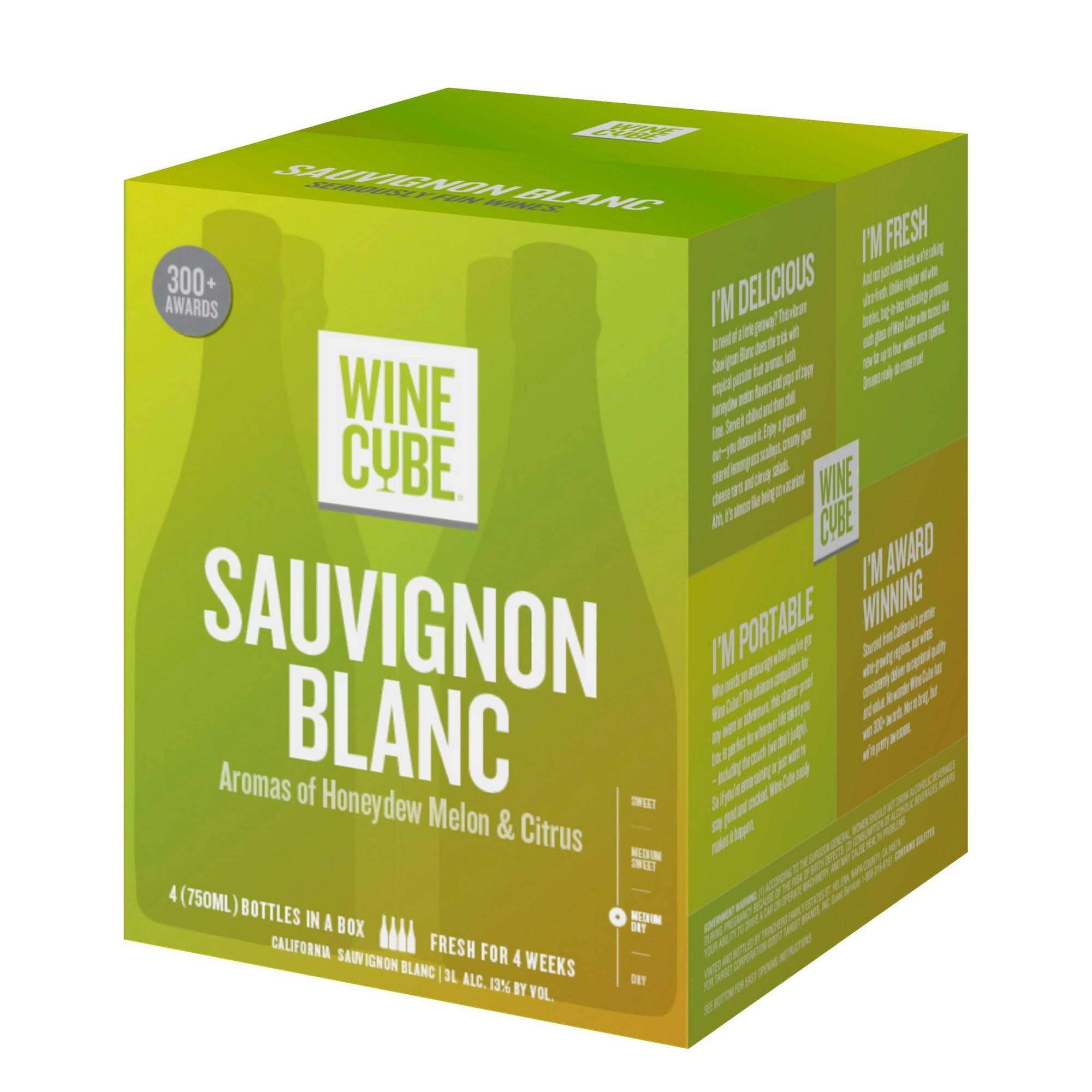 Sauvignon Blanc White Wine - 3L Box - Wine Cube