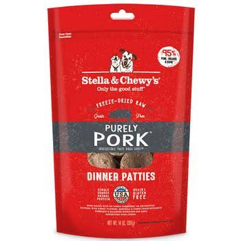 Stella & Chewy's Purely Pork Dinner Patties Dog Treats - Freeze Dried - 14 oz.