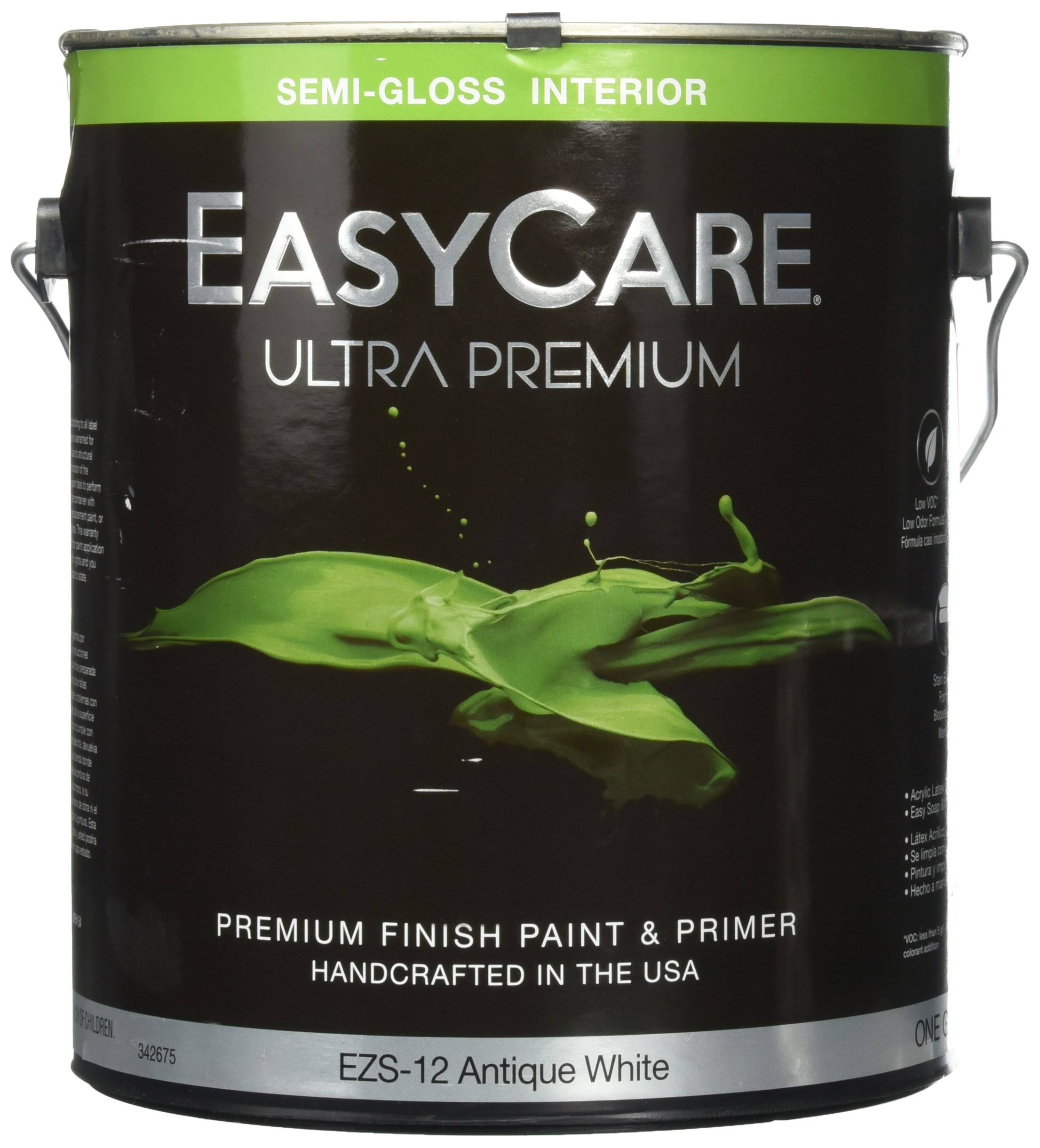 True Value Mfg EZS12-GL EasyCare Interior Semi-Gloss Latex Enamel - Antique White, 1gal