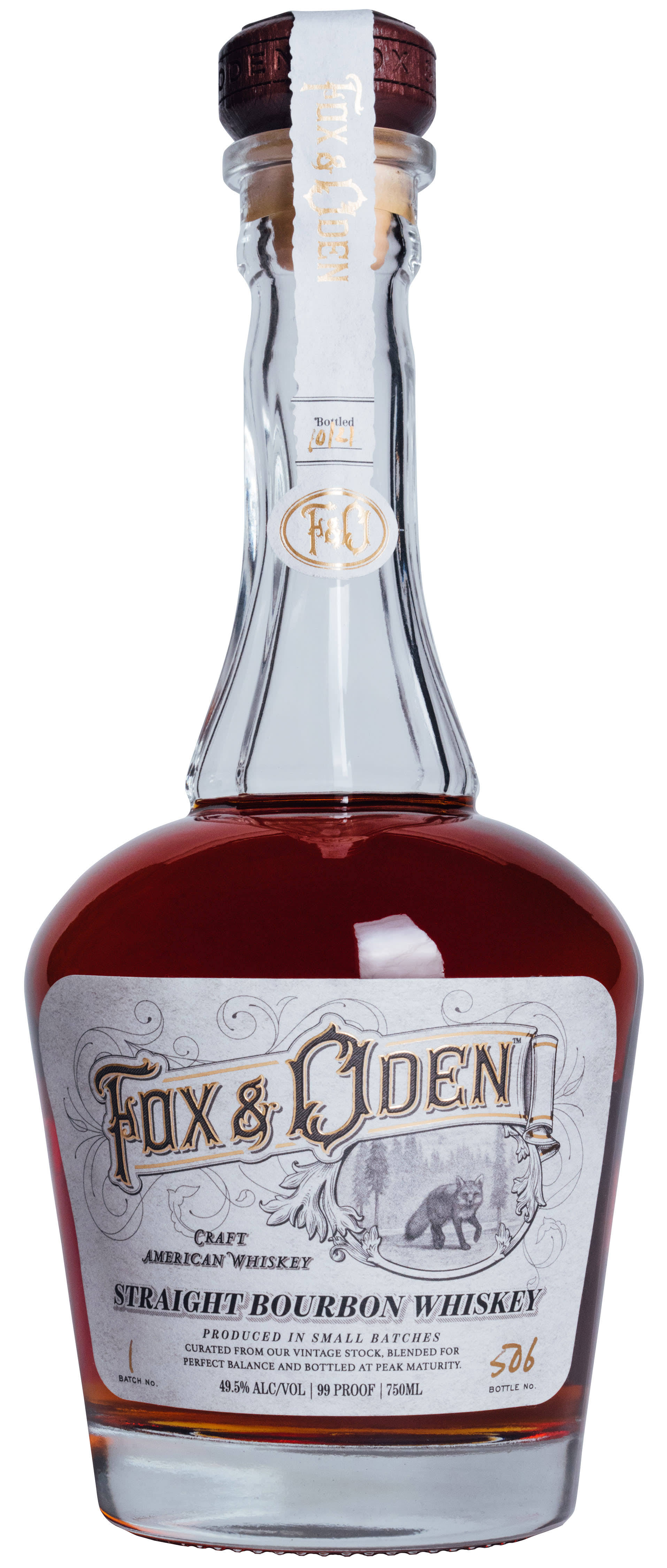 Coppercraft Distillery Fox & Oden Straight Bourbon Whiskey 750ml Bottle