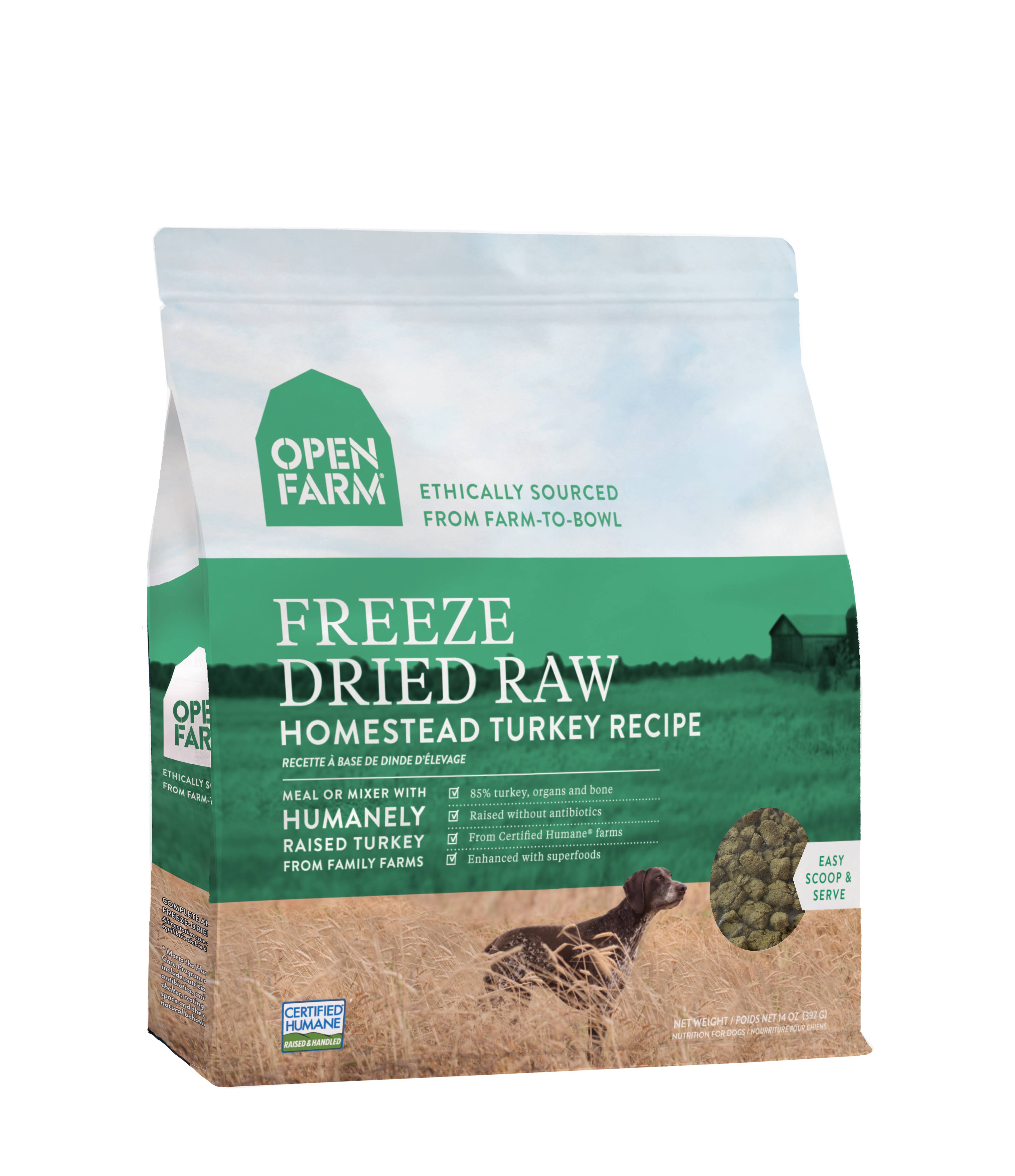 Open Farm Freeze-Dried Raw Dog Food Homestead Turkey 13.5oz