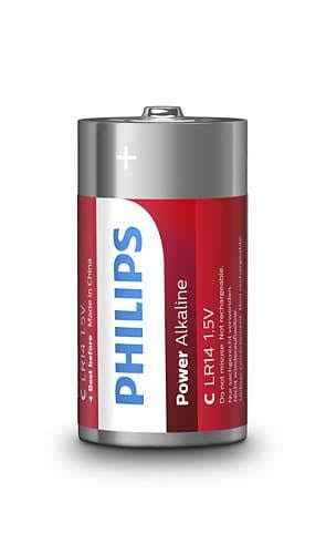 Philips LR14P2B/17 Powerlife Power Alkaline C Battery