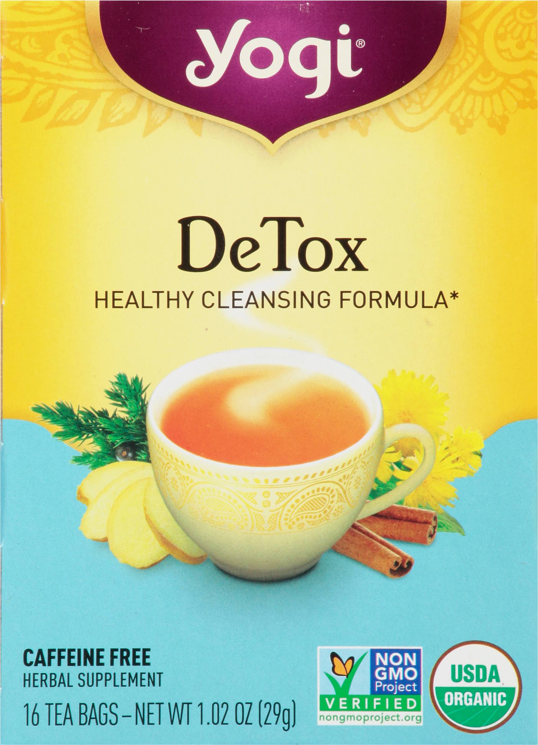 Yogi Herbal Tea - DeTox, 16 Tea Bags