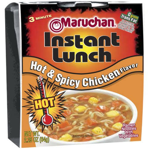 Maruchan Instant Lunch Ramen Noodle Soup - 2.25oz, Hot and Spicy Chicken Flavor