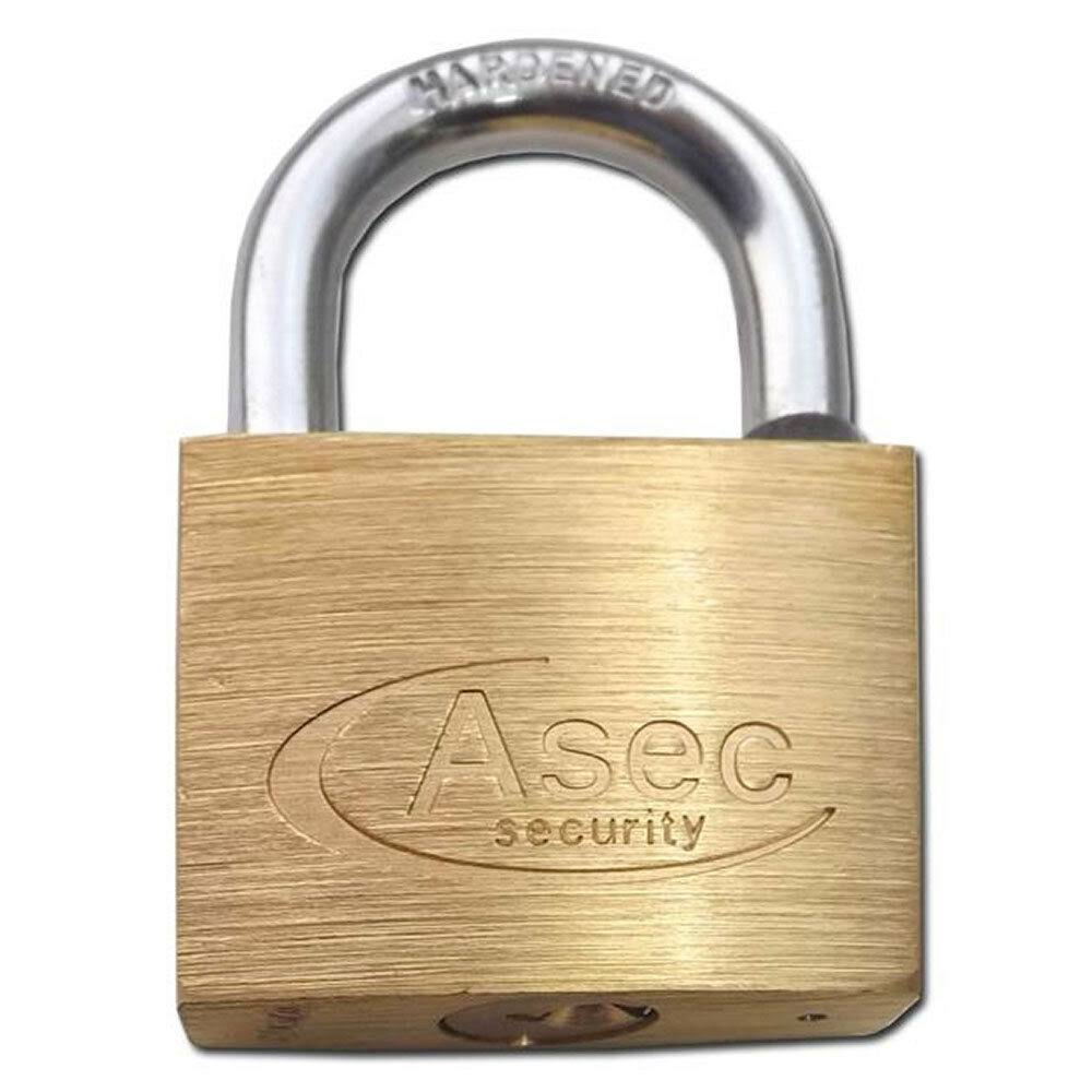 Asec Brass Padlock 45MM KD OS (AS2520)