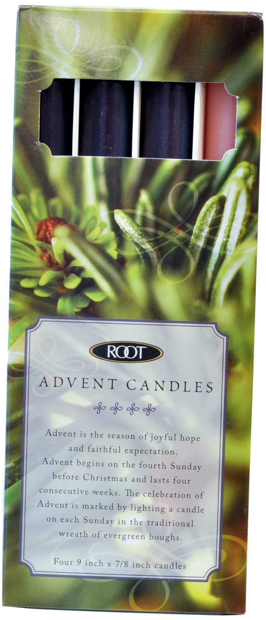 Root Advent Candles