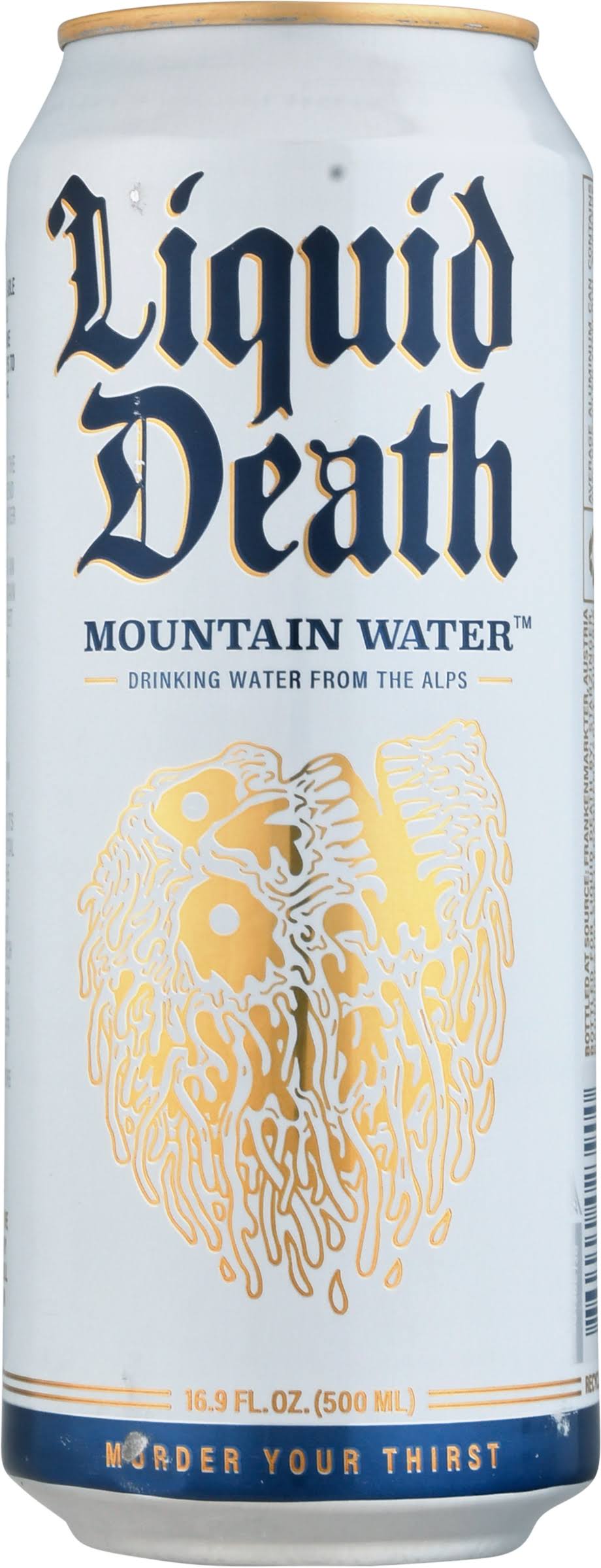 Liquid Death Canned Austrian Alps Mountain Water - 16.9oz