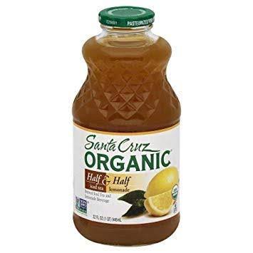 Santa Cruz Organic Half and Half Beverage - Iced Tea and Lemonade, 32oz