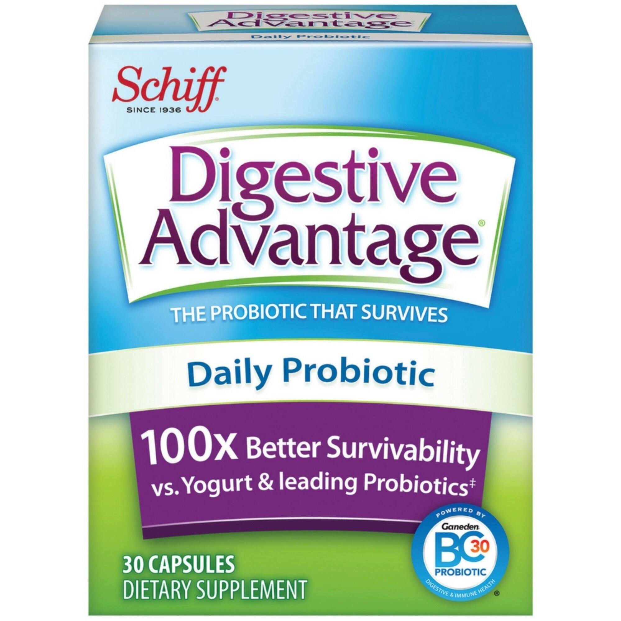 Schiff Sustenex Daily Probiotic Dietary Supplement - 30 Capsules