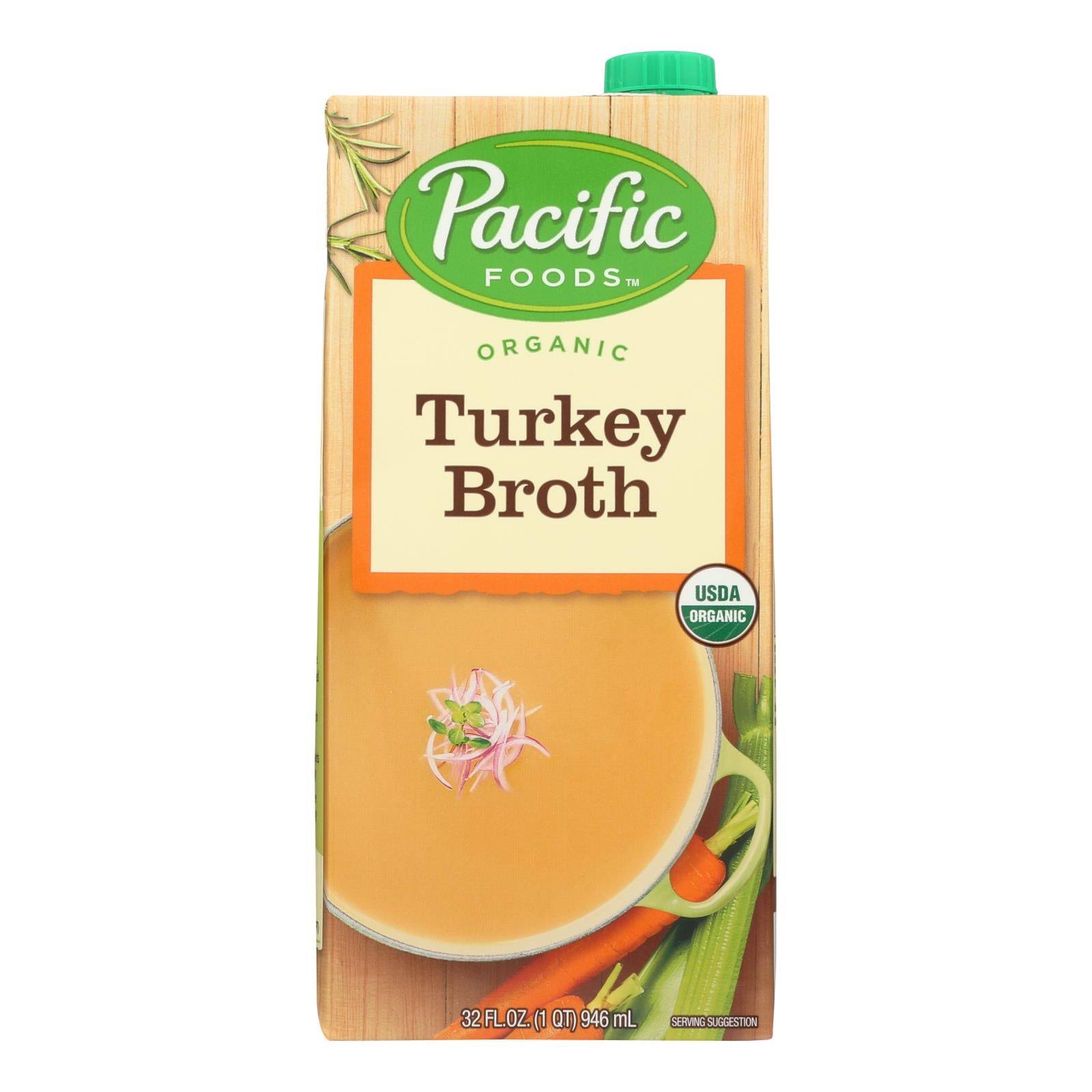 Pacific Foods Organic Turkey Broth - 32oz