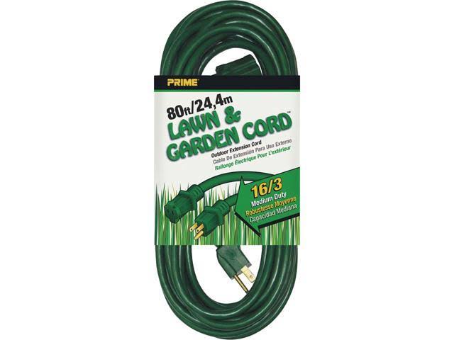 Prime Wire Cable EC880633 80 Foot 16 3 SJTW Lawn and Garden Outdoor Extension Cord