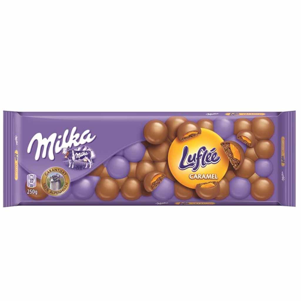 Milka XXL Bubbly Caramel Luflee, 8.8 oz (250 g)
