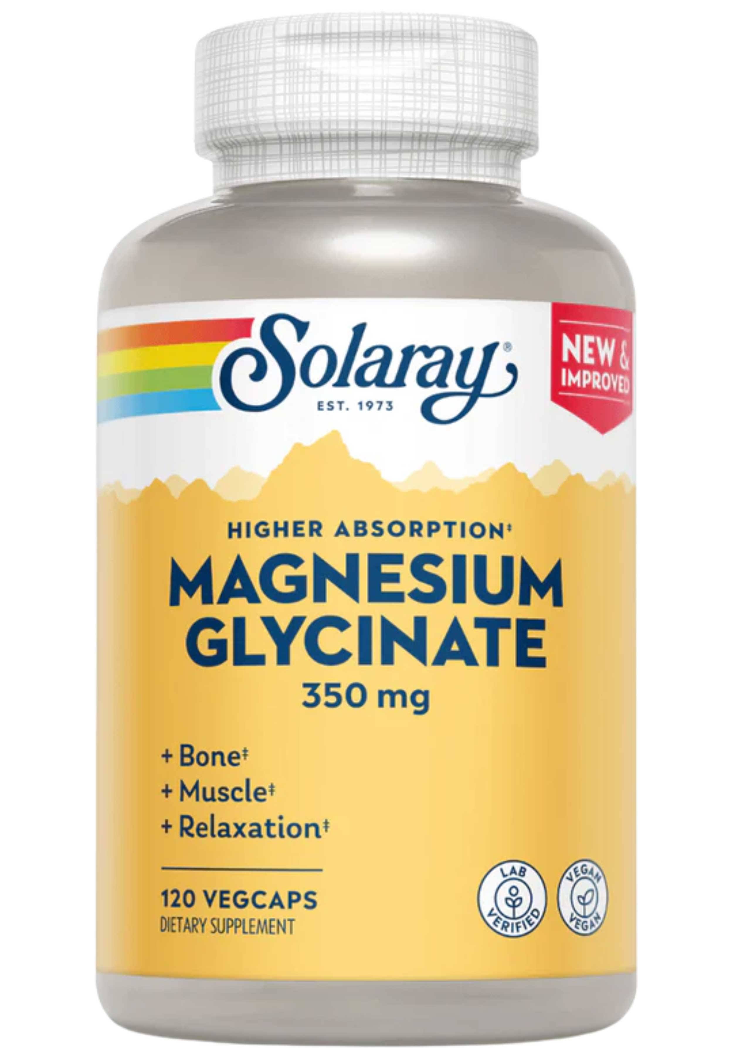 Solaray, High Absorption Magnesium Glycinate, 350 mg, 120 VegCaps