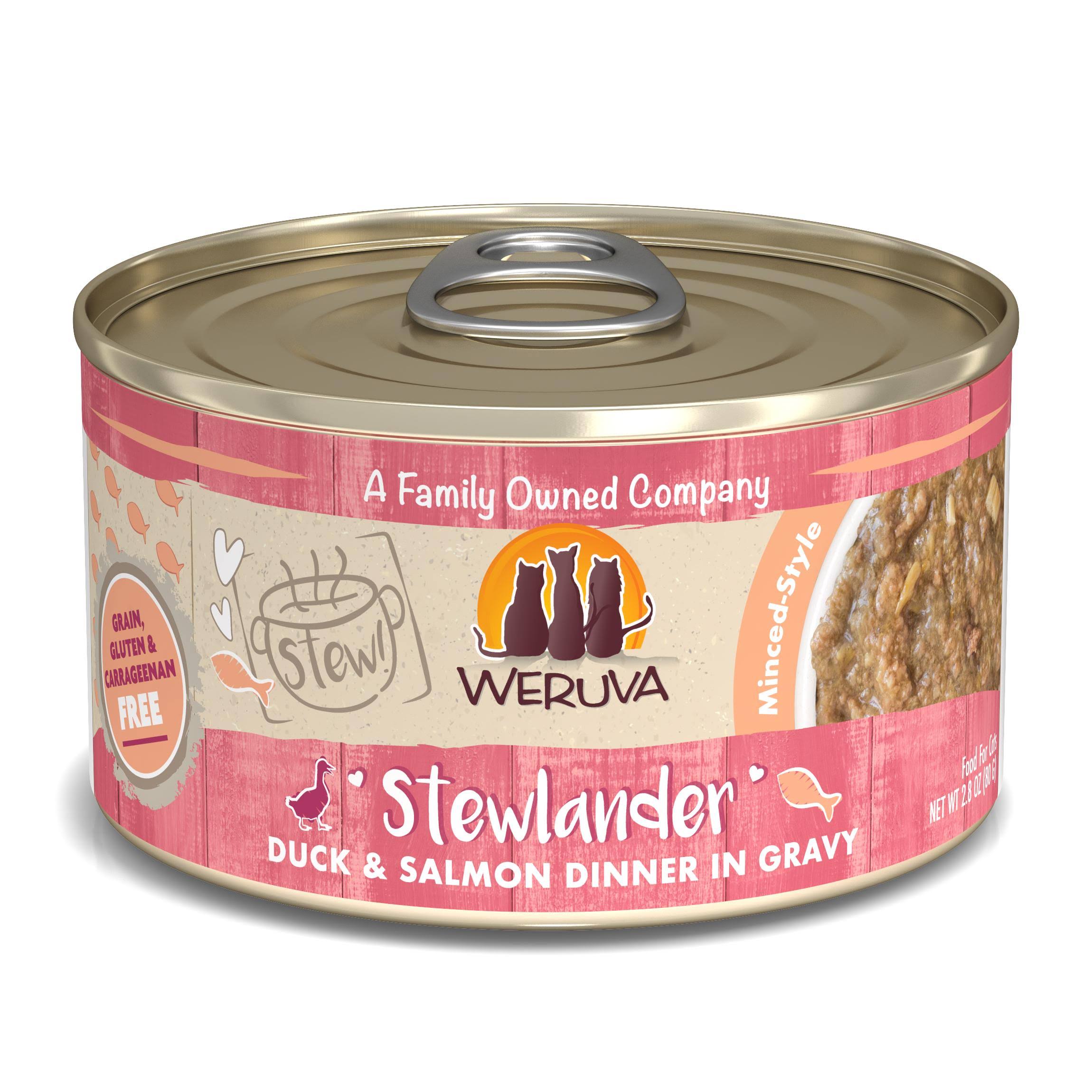 Weruva Cat Wet - Stewlander Duck & Salmon 2.8oz can