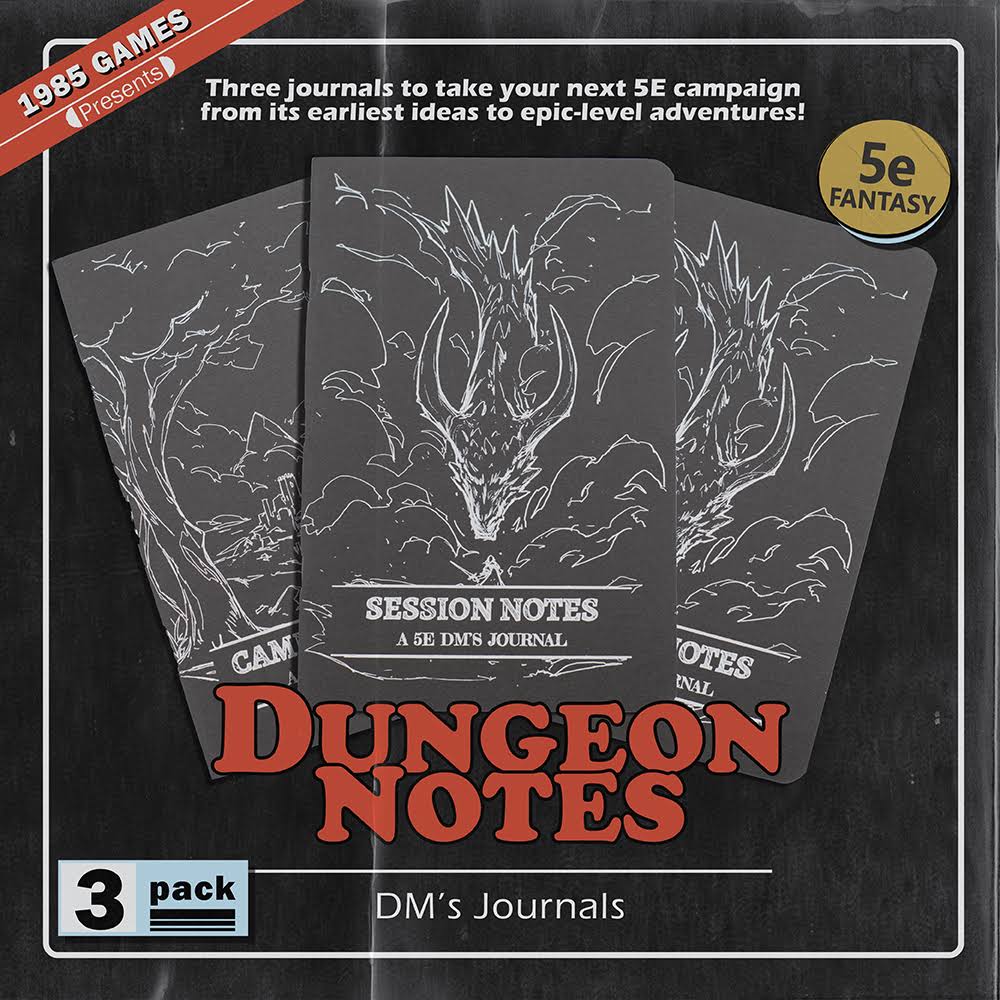 Dungeon Notes: Dungeon Master Pack: Black [Book]