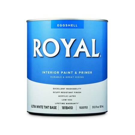 Royal Eggshell Tint Base Ultra White Base Paint Interior 1 qt.