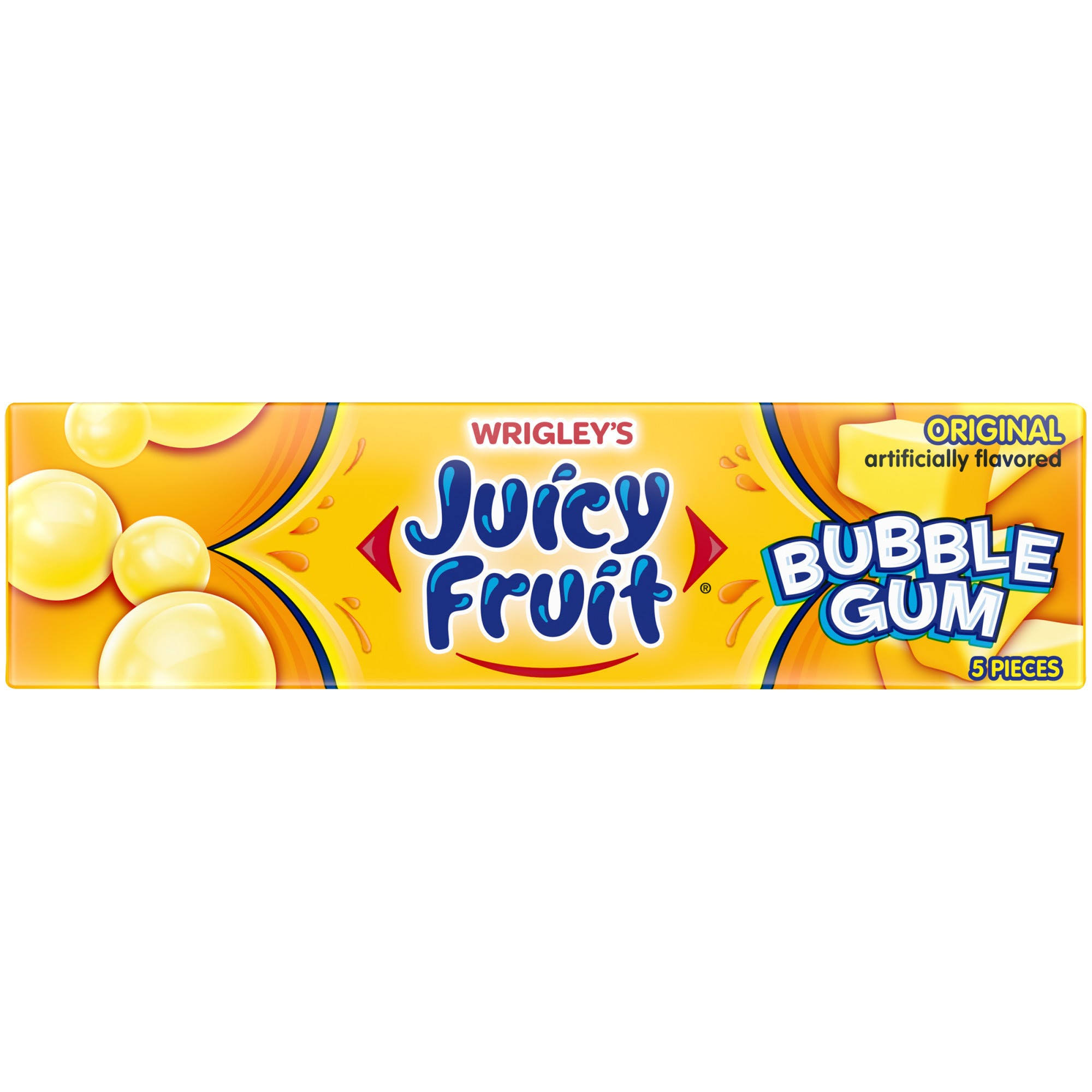 Wrigley's Juicy Fruit Bubble Gum - 5ct