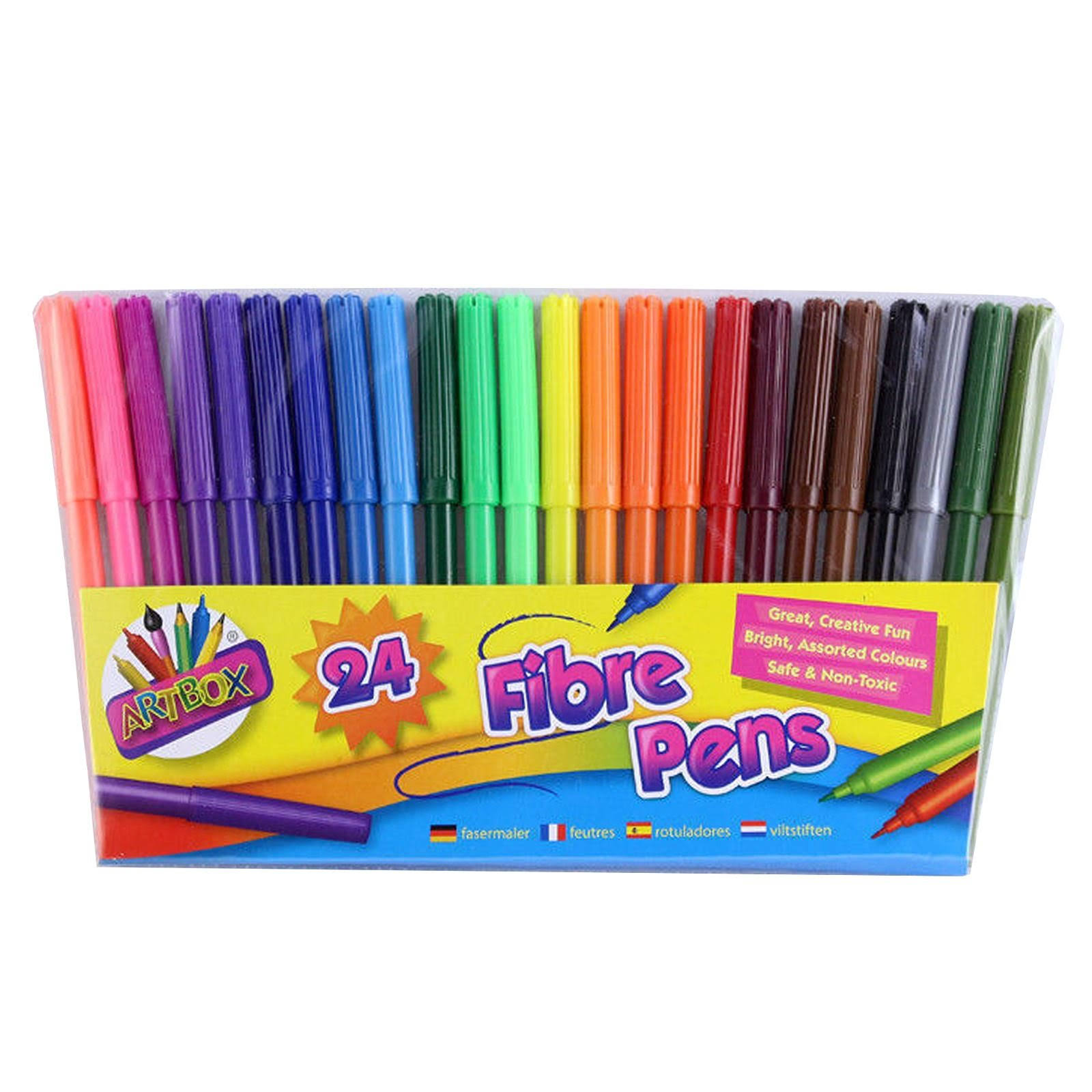 Tallon ArtBox Fine Tip Fibre Colouring Pen (Pack of 24)