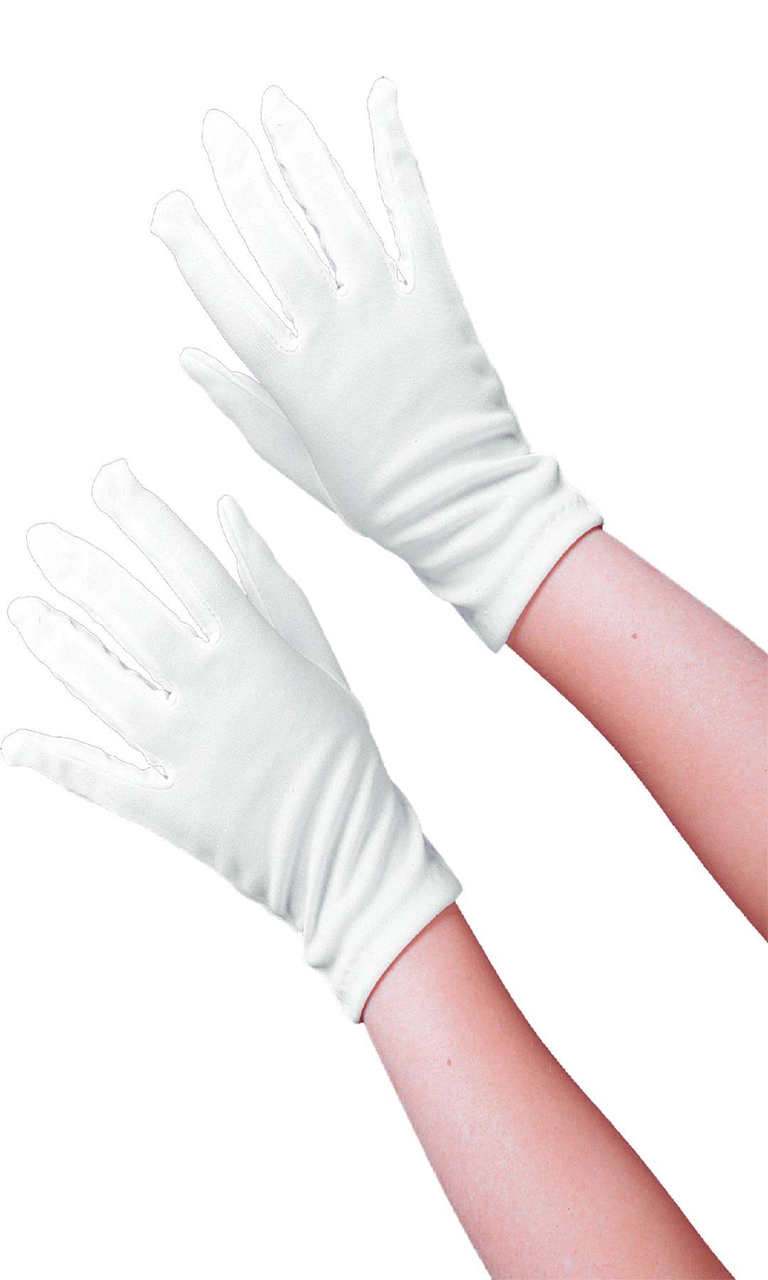 Fun World Theatrical Child Halloween Gloves - White