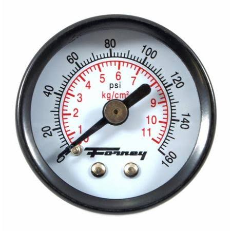 Forney Rear Mount Pressure Gauge - 1 1/2", 0-160 PSI