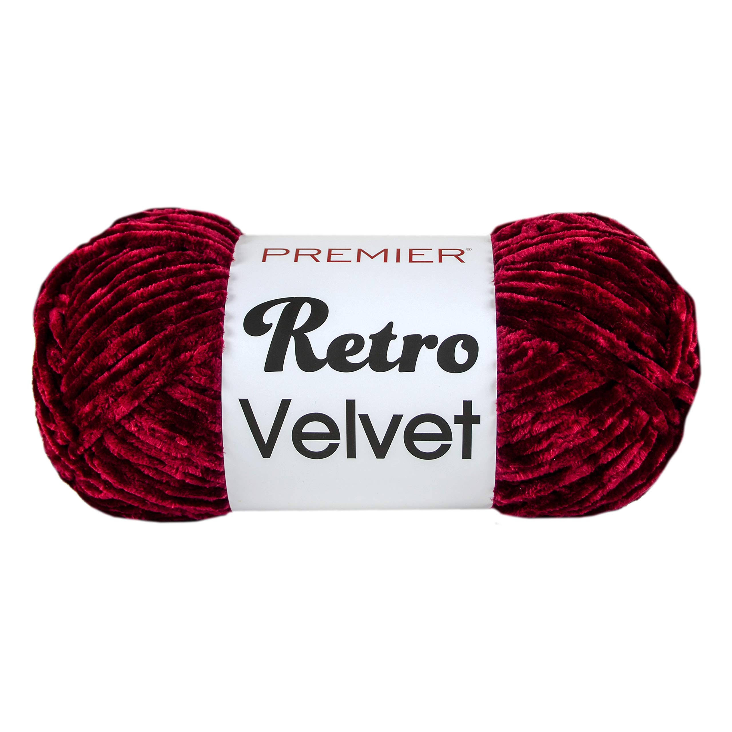 Premier Yarns Retro Velvet Yarn - Ruby