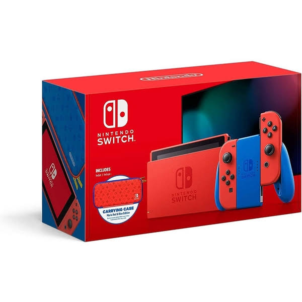 Mario Red & Blue Edition Nintendo Switch Console (us Plug)