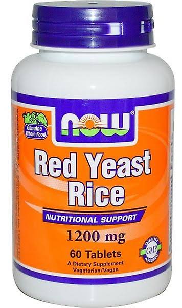 Now Foods Red Yeast Rice Extract - 1200mg, 60 Tablets