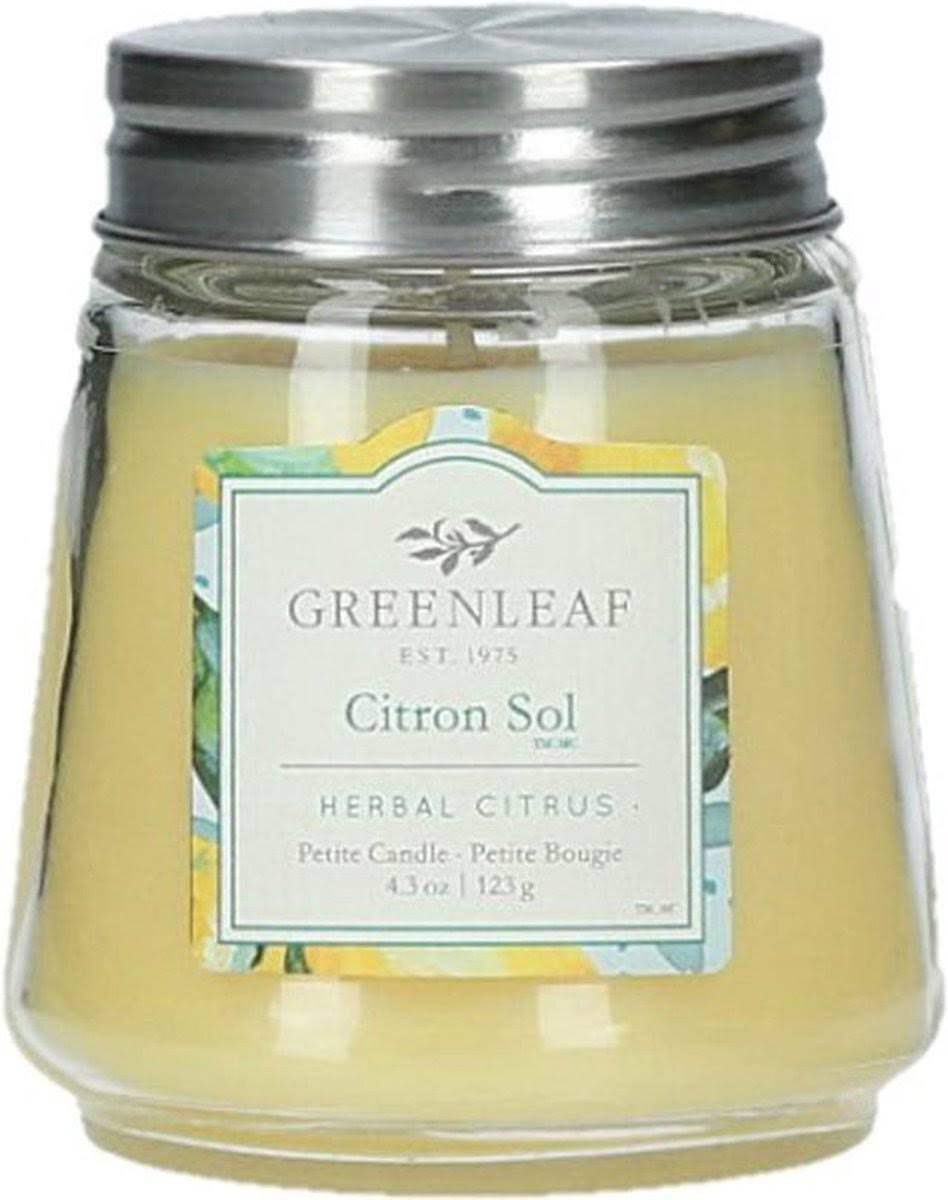Greenleaf Set Of 2 Petite Jar Candles - Citron Sol - Size 4.3 oz Gift