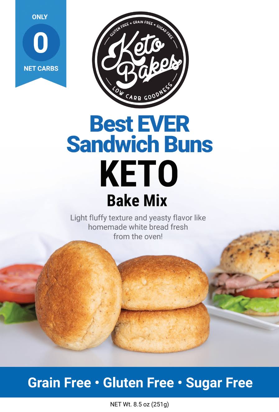 Keto Bakes Best Ever Sandwich Buns Mix
